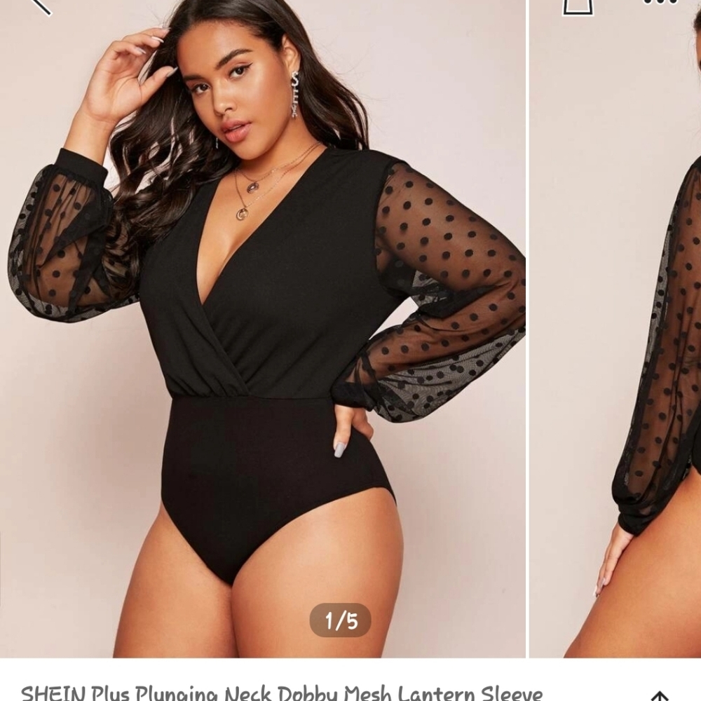Plunge bodysuit